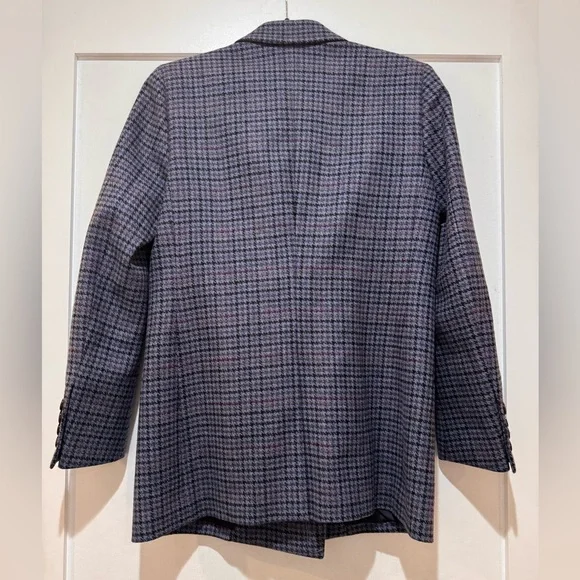 Blaze Milano Amarula Sun Houndstooth-check Wool Blazer NWT - Picture 6 of 8